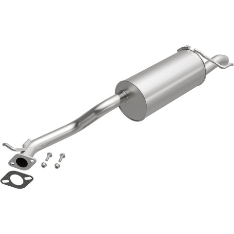 BRExhaust Direct-Fit Steel 2 Inch Muffler 108-0075 Mufflers, Direct-Fit, 2.00 in. Inlet/Outlet, Steel, Aluminized, Subaru, 2.5L, Each