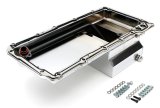 Hamburger's Performance Street LS Swap Oil Pans 0172 Pan, Pan, Street/Strip Style, Wet Rear Sump Style, 7.00 qts. Capacity, Steel, Chrome, Buick, Chevy, GMC, LS, Each thumbnail 2