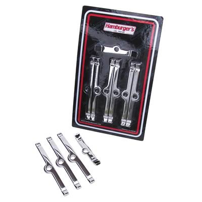 Hamburger's Performance Oil Pan Spreader Bar Kits 1588 Bars, Steel, Chrome, Chevy, Big Block, Kit thumbnail 1