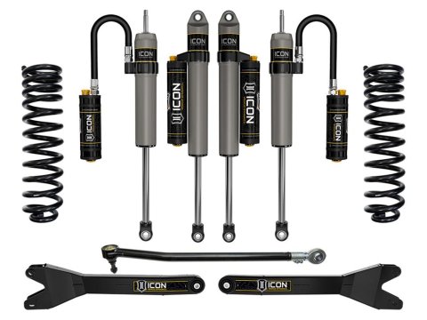 ICON Vehicle Dynamics - Suspension Leveling & Lift Kits for 2023 F-250 SUPER DUTY, F-350 DUTY K62594R 23 FORD F250/F350 GAS 2.5" STAGE 4 SUSPENSION SYSTEM W/ RADIUS ARMS