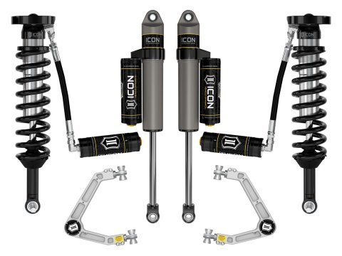 ICON Vehicle Dynamics - Suspension Leveling & Lift Kits for 2021-2024 F-150 K93134 21-24 FORD F150 4WD 2.75-3.5" STAGE 4 SUSPENSION SYSTEM BILLET CDCV