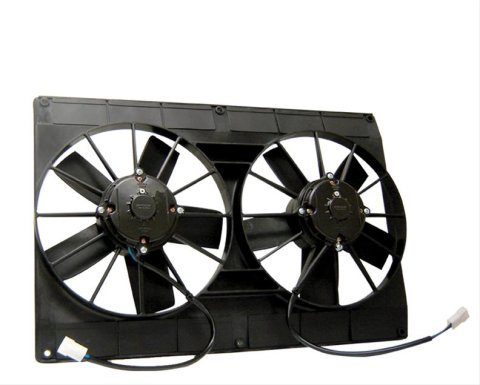 11 Inch 2,760 CFM Maradyne Mach Two Series Electric Fan MM22K Radiator Fan, Two, Dual, Nylon, Black, 11.0 in. Diameter, cfm, Each thumbnail 2