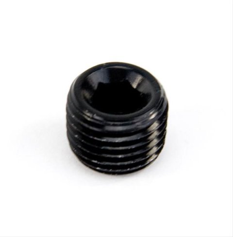 Nitrous Outlet Plug Fittings 00-01003 1/4 NPT Hex ( Black)
