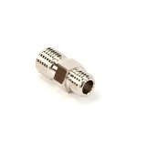 Nitrous Outlet AN to NPT Adapter Fittings 00-01149 Fitting, Adapter, UNF, Straight, Brass, Nickel Plated, -3 AN, 5/16 in. UNF, Each thumbnail 1