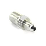 Nitrous Outlet AN to NPT Adapter Fittings 00-01155-F Fitting, Adapter, NPT, Straight, Aluminum, Black Anodized, -4 AN, 1/4 in. NPT, Each thumbnail 1