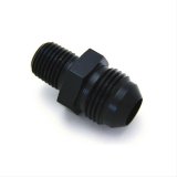 Nitrous Outlet AN to NPT Adapter Fittings 00-01157 Fitting, Adapter, NPT, Straight, Aluminum, Black Anodized, -8 AN, 1/4 in. NPT, Each thumbnail 2