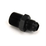Nitrous Outlet AN to NPT Adapter Fittings 00-01160 Fitting, Adapter, NPT, Straight, Aluminum, Black Anodized, -6 AN, 3/8 in. NPT, Each thumbnail 1