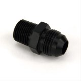 Nitrous Outlet AN to NPT Adapter Fittings 00-01161 Fitting, Adapter, NPT, Straight, Aluminum, Black Anodized, -8 AN, 3/8 in. NPT, Each thumbnail 1