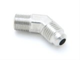Nitrous Outlet AN to NPT Adapter Fittings 00-01252-B Fitting, Adapter, NPT, 45 Degree, Aluminum, Nickel Plated, -6 AN, 1/8 in. NPT, Each thumbnail 2