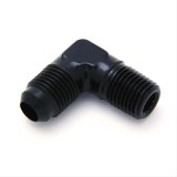 Nitrous Outlet AN to NPT Adapter Fittings 00-01355 Fitting, Adapter, NPT, 90 Degree, Aluminum, Black Anodized, -6 AN, 1/4 in. NPT, Each thumbnail 2
