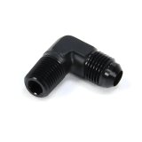 Nitrous Outlet AN to NPT Adapter Fittings 00-01355 Fitting, Adapter, NPT, 90 Degree, Aluminum, Black Anodized, -6 AN, 1/4 in. NPT, Each thumbnail 3