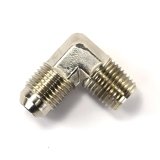 Nitrous Outlet AN to NPT Adapter Fittings 00-01355-B Fitting, Adapter, NPT, 90 Degree, Aluminum, Nickel Plated, -6 AN, 1/4 in. NPT, Each thumbnail 2