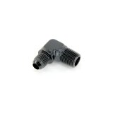 Nitrous Outlet AN to NPT Adapter Fittings 00-01358 Fitting, Adapter, NPT, 90 Degree, Aluminum, Black Anodized, -6 AN, 3/8 in. NPT, Each thumbnail 2