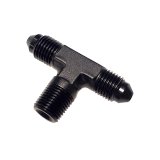 Nitrous Outlet Fittings and Adapters 00-01400-A Universal Fittings, 1/8" NPT x 3AN x 3AN Branch Tee Fitting - Male/Male/Male (BLACK) thumbnail 1