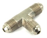 Nitrous Outlet Tee Fittings 00-01434-B Fittings, Brass, Nickel Plated, -3 AN Male Threads, Each thumbnail 2