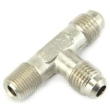 Nitrous Outlet Tee Fittings 00-01437-B 1/8 NPT X -4AN X -4AN Run thumbnail 3