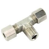 Nitrous Outlet Branch Tee Fittings 00-01468-B 1/8 NPT X 3/16 Compression X 3/16 Compression thumbnail 3