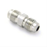 Nitrous Outlet Couplers 00-01601-B Fitting, Coupler, Union, AN to AN, Straight, Aluminum, Nickel Plated, -4 AN, -4 AN, Each thumbnail 2