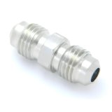 Nitrous Outlet Couplers 00-01601-B Fitting, Coupler, Union, AN to AN, Straight, Aluminum, Nickel Plated, -4 AN, -4 AN, Each thumbnail 3