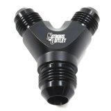 Nitrous Outlet Fittings and Adapters 00-01717 Universal Fittings, 8AN x 6AN x 6AN Y Fitting - Male/Male/Male thumbnail 2