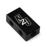 Nitrous Outlet Distribution Blocks 00-01760 Compact 2 in 4 Out Block with sensor port location thumbnail 1