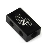 Nitrous Outlet Distribution Blocks 00-01760 Compact 2 in 4 Out Block with sensor port location thumbnail 2