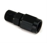 Nitrous Outlet AN to NPT Adapter Fittings 00-01900 Fitting, Adapter, NPT, Straight, Aluminum, Black Anodized, -3 AN, 1/8 in. NPT, Swivel, Each thumbnail 2