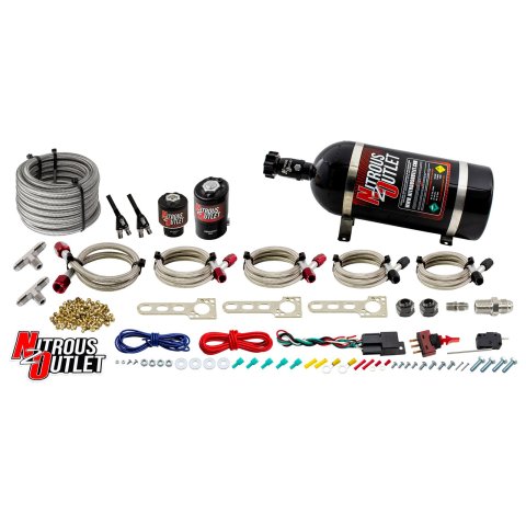 Nitrous Outlet Oxide Systems 00-10022-10 Chrysler EFI Dual Nozzle System (10lb Bottle)