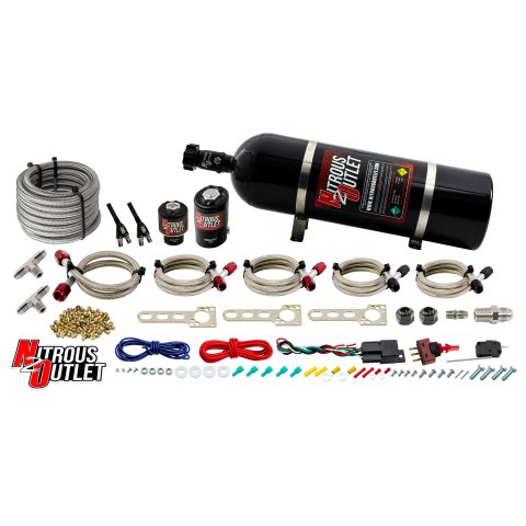 Nitrous Outlet Oxide Systems 00-10022-15 Chrysler EFI Dual Nozzle System (15lb Bottle) thumbnail 2