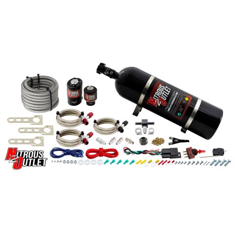 Nitrous Outlet EFI Single Nozzle Systems 00-10030-15 Import System (15lb Bottle)