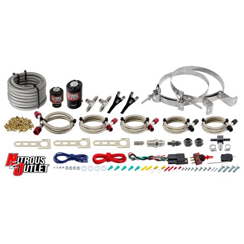 Nitrous Outlet EFI Single Nozzle Systems 00-10042-00 Universal Dual System No Bottle)