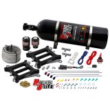 Nitrous Outlet Oxide Systems 00-10072-15 Systems, Weekend Warrior 4150 Tunnel Ram System - Gas/E85 (5-55 psi)(100-400 HP)(15LB Bottle) thumbnail 1