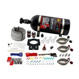 Nitrous Outlet Oxide Plate Systems 00-10108-10 Systems, EFI Plate, Wet Style, WOT Switch Activation, 10 lbs. Bottle, for Use On 90mm LSX 4-bolt Intake, Chevrolet, Small Block LS, Kit thumbnail 1