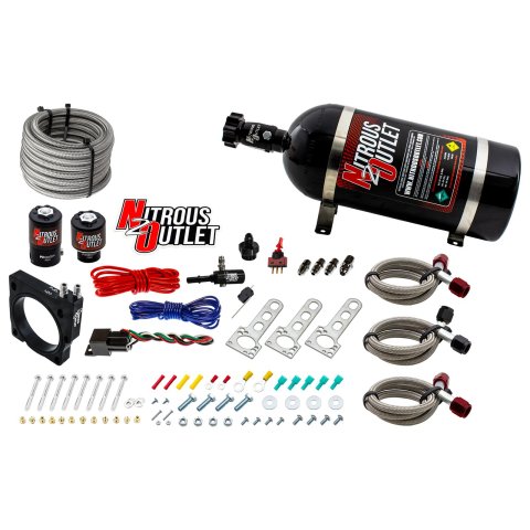 Nitrous Outlet Oxide Plate Systems 00-10130-10 80mm EFI 5.7 & 6.1 Hemi System (10lb Bottle)
