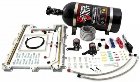 Nitrous Outlet Oxide Plate Systems 00-10171-10 CTSV LSA Blower system (10Lb Bottle) (55 PSI)(100-150-200-250-300HP)