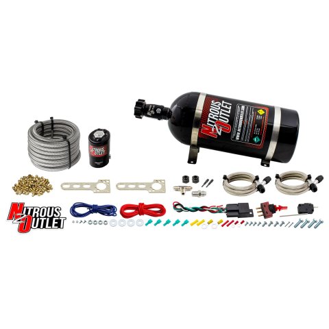 Nitrous Outlet Dual Nozzle Systems 00-10201-10 GM EFI Dry System (10lb Bottle) thumbnail 1