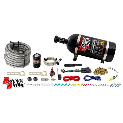 Nitrous Outlet Single Nozzle Dry Systems 00-10250-10 Universal Diesel System (10lb Bottle)