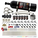 Nitrous Outlet Oxide Systems 00-10402-15 Systems, Dry 8 Cylinder Three Stage Direct Port Systcks/ Trident Nozzles(100-400HP)(15lb Bottle) thumbnail 1