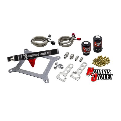 Nitrous Outlet Oxide Systems 00-10600-SF Systems, 4150 Stinger 2 Solenoid Forward Conversion Brackets - (Gas/E85)(5-55 psi)(50-500 HP)