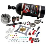 Nitrous Outlet Stinger Plate Oxide Systems 00-10602-10 Systems, Stinger, Square Bore Plate, Wet, 700 hp, 10 lb. Bottle, Black, Designed for Use with 5-10 psi Carbureted Fuel Systems, Kit thumbnail 1