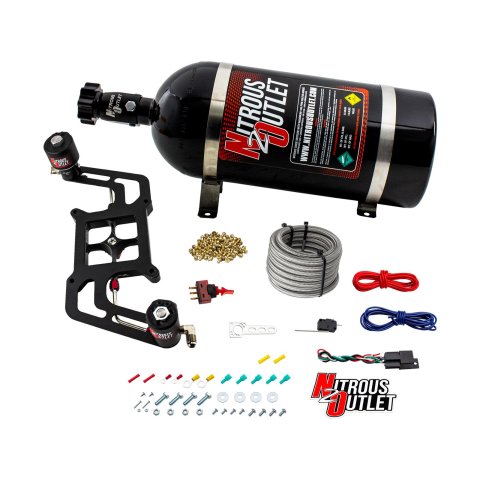 Nitrous Outlet Stinger Plate Oxide Systems 00-10606-10 Race 4150 Sys Boomerang 2 Sol Bracket (Low PSI)(10LB Bottle)