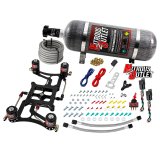 Nitrous Outlet 4150 Hornet Dual-Stage Oxide Plate Systems 00-10626-12 Dual Stage Sys Boomerang 4Sol Brckt Low PSI(12LB Bottle) thumbnail 1