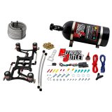 Nitrous Outlet 4150 Hornet Race Dual-Entry Oxide Plate Systems 00-10628-10 Dual Stage Sys Boomerang 4Sol Brckt Low PSI(10LB Bottle) thumbnail 1