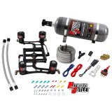 Nitrous Outlet 4500 Hornet Race Dual-Entry Oxide Plate Systems 00-10640-12 Dual Stage Sys Boomerang 4Sol Bracket Low PSI(12Lb Bottle) thumbnail 1