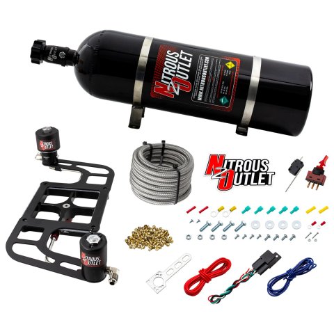 Nitrous Outlet Stinger Plate Oxide Systems 00-10654-15 4500 System Boomerang 2 Solenoid Bracket Low PSI(15LB Bottle) thumbnail 1