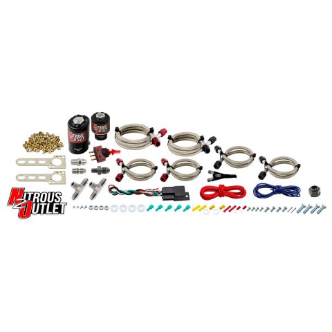 Nitrous Outlet Single-to-Dual Stage Conversion Kits 00-10901 Dual Wet Nozzle Kit thumbnail 1