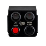 Nitrous Outlet Switch Panels 00-11018 Panel, Ashtray Mount, Aluminum, Black, 4 Switches, Chrysler, Dodge, Each thumbnail 1