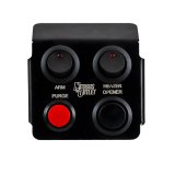 Nitrous Outlet Switch Panels 00-11018 Panel, Ashtray Mount, Aluminum, Black, 4 Switches, Chrysler, Dodge, Each thumbnail 2