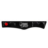 Nitrous Outlet Switch Panels 00-11024 Panel, Coin Tray Mount, Aluminum, Black, 4 Switches, Chevy, Each thumbnail 1