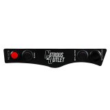 Nitrous Outlet Switch Panels 00-11024 Panel, Coin Tray Mount, Aluminum, Black, 4 Switches, Chevy, Each thumbnail 2